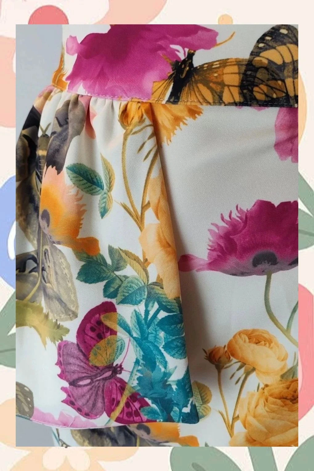 Jupe crayon avec imprimé floral – photo 3